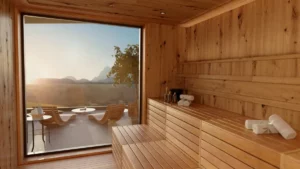 Hotel Waldfrieden - Visualisierung Sauna